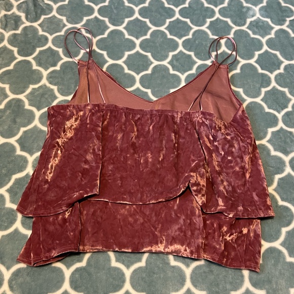 NEW Express mauve velvet top - Picture 4 of 4